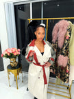 Blush Baroque Statement Coat
