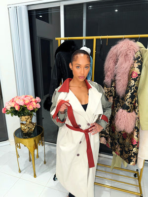 Blush Baroque Statement Coat