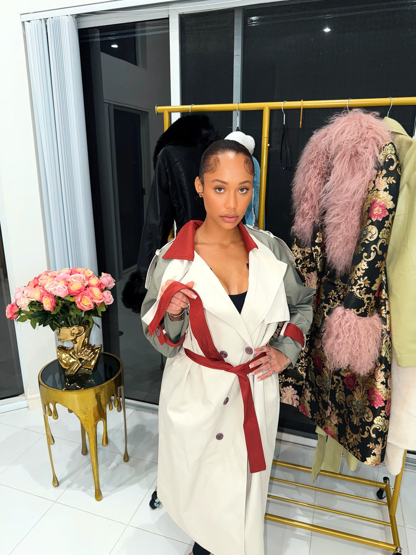 Blush Baroque Statement Coat
