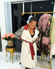 Blush Baroque Statement Coat