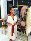 Blush Baroque Statement Coat