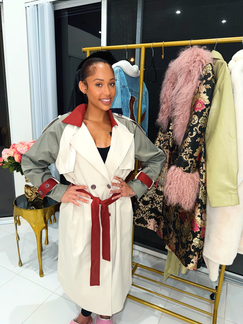 Blush Baroque Statement Coat
