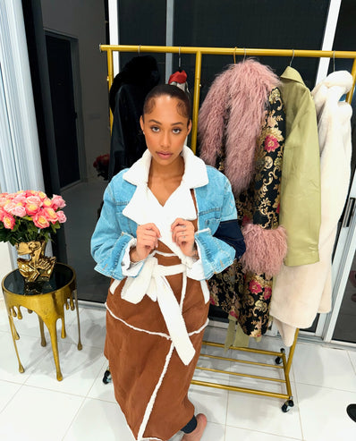 Vintage Contrast Trench